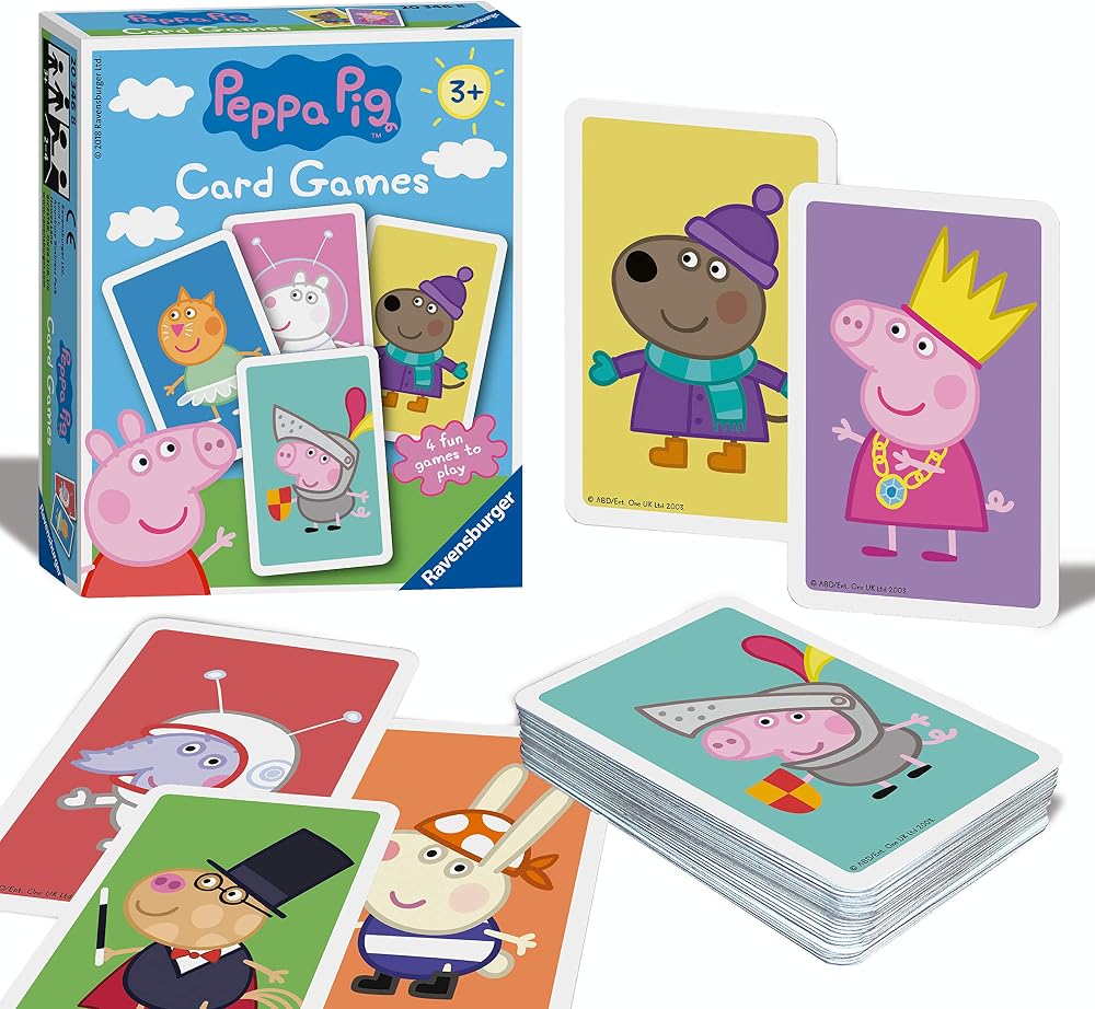 Ravensburger Peppa Pig Card Game 4 Classic Family Games for Kids
