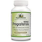 Organic Farm Vitamins Progesterone 5000 - Body glandular System Dietary Supplement, 100% Natural Progesterone Pills - Formula