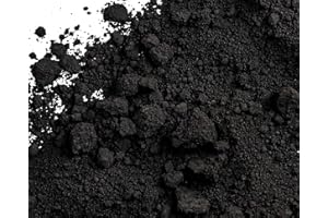 ROCK N SOIL Matte Black Iron Oxide Powder, Concrete Pigment Powder, Grout Colorant, Color Dye for Cement Stucco Plaster Mortar Paint Coating Wood Stain Putty Epoxy Resin - 5 Oz, Black