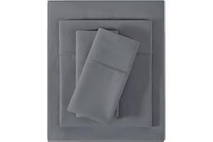 Softan Queen Size Sheet Set, Cozy Microfiber Queen Bed Fitted Sheet with 15" Deep Pocket & Non-Slip Straps, Bedding Sheets & 