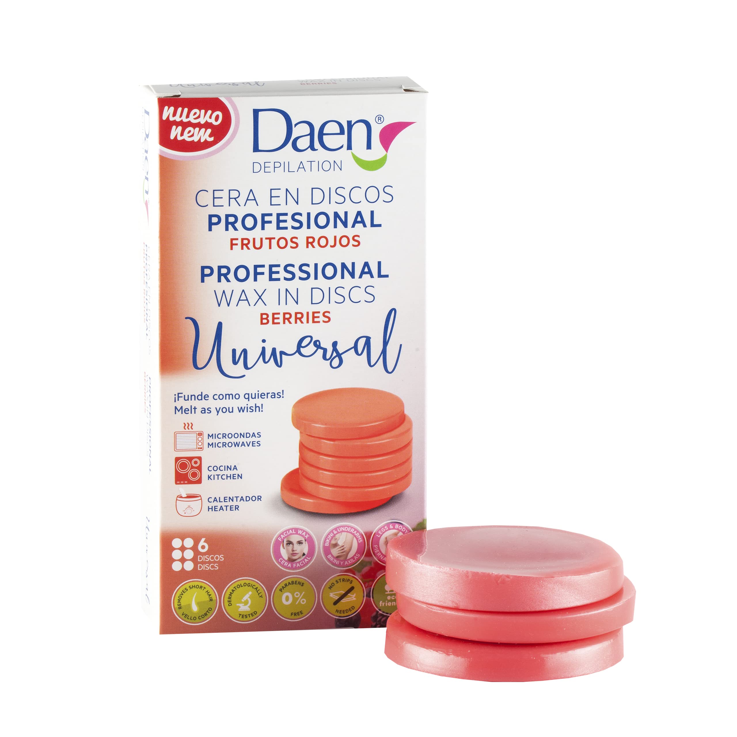 Daen Berries Hot Wax Discs, Pack of 6