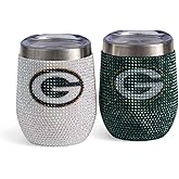 The Memory Company Officially Licensed NFL - 2-Pack Home/Away Leopard SS Stemless Wine Tumblers