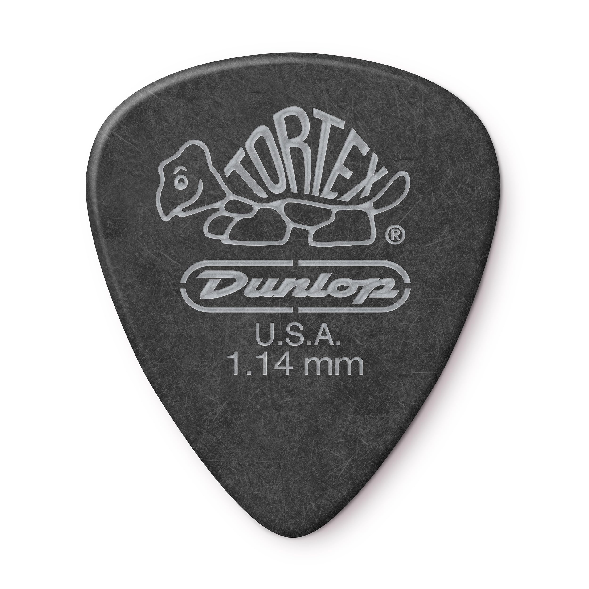 Jim Dunlop 488P1.14 Tortex Standard Player Pack - Pitch Black(Pack of 12)