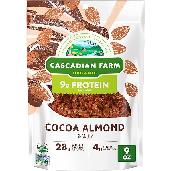 CASCADIAN FARM ORGANIC GRANOLA, COCOA ALMOND, PROTEIN GRANOLA,...