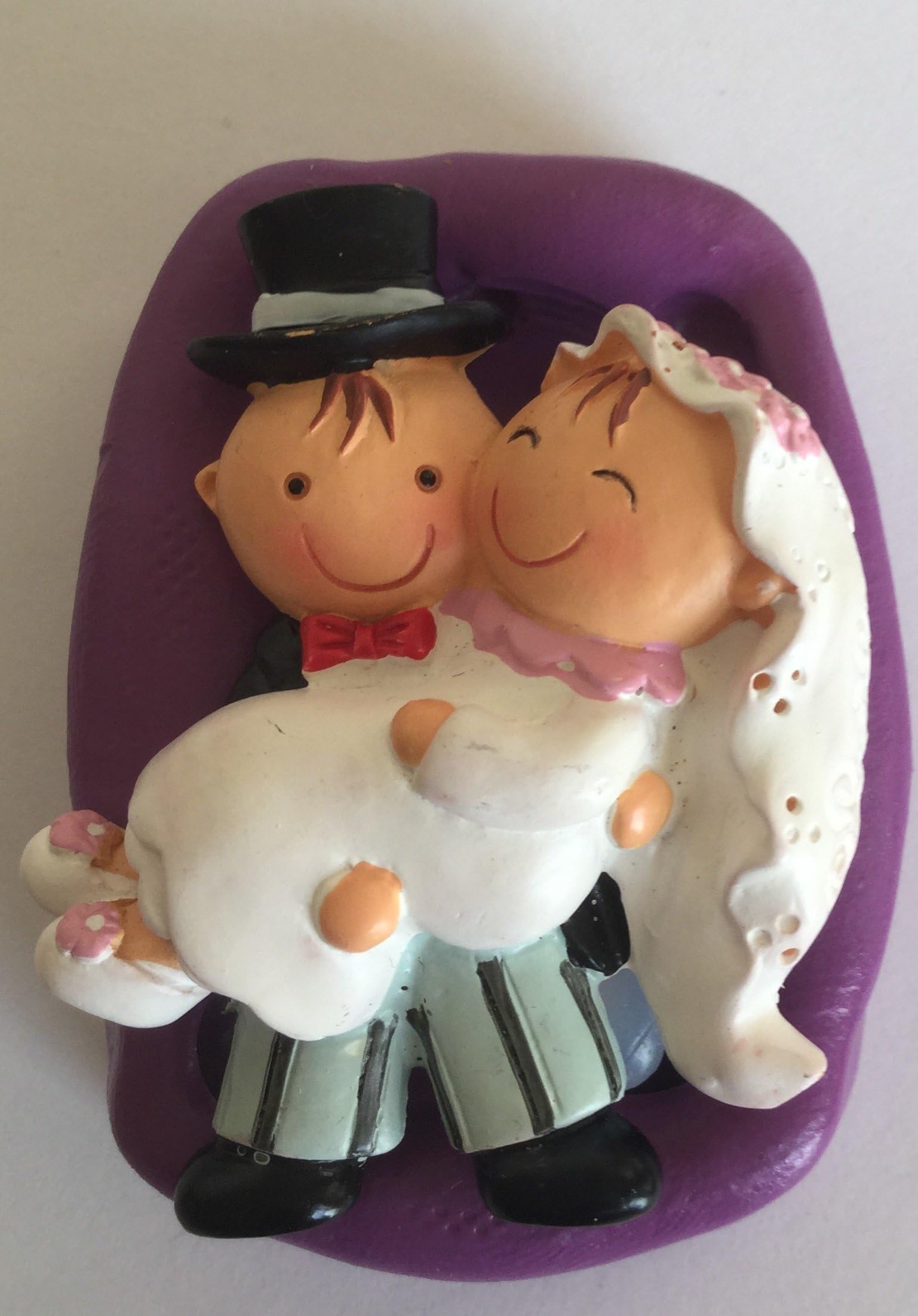 Bride and groom wedding silicone mould