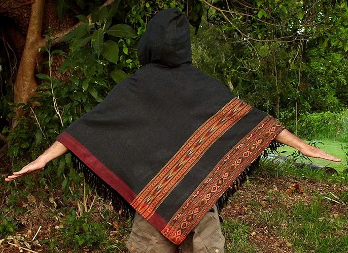 tribal poncho hoodie