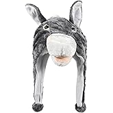 Bioterti Plush Fun Animal Hats One Size Cap Polyester With Fleece Lining