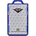 ID Stronghold - RFID Blocking Secure Badge Holder - Duolite 2 Card ID Holder - Poly Carbonate - Heavy Duty Hard Plastic ID Badge Holder - USA Molded and Assembled - FIPS 201 Approved - Blue