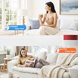 HIZH Door Draught Excluder Set of 2 Brown Self Adhesive Silicone Seal Strip view 3