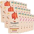 Yammy Dried Sweet Potato Sticks (Pack of 18), 1 Ingredient Superfood Snack, Healthy, 3g Protein, Asian Korean Chinese Japanese Food, Individually Wrapped Snacks For Humans, People, Gluten Free, Vegan