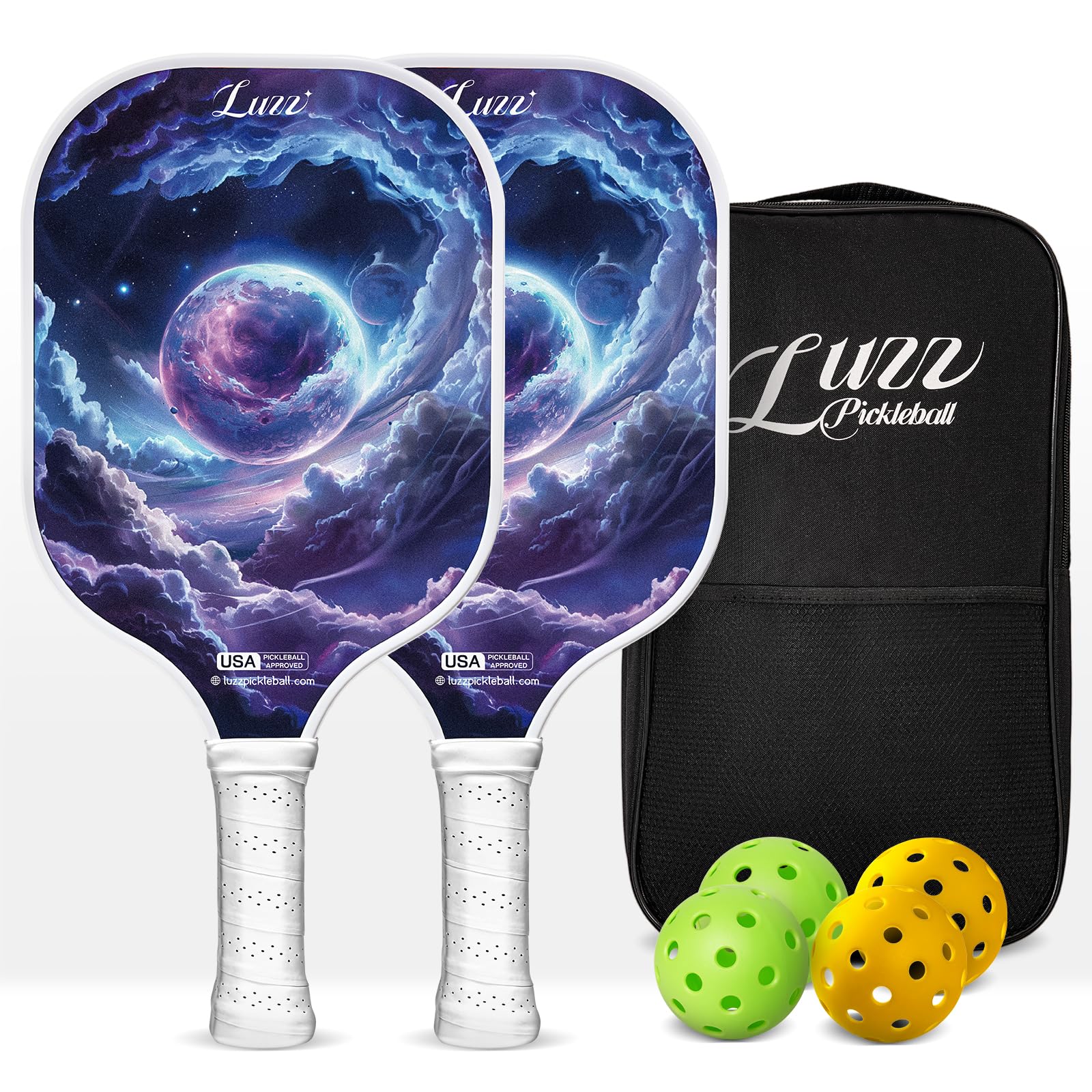 LUZZ Pickleball Paddles Set of 2, T700 Carbon Fiber