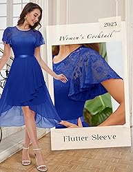 Wedtrend Women's Formal Dress Ruffle Cocktail Party
