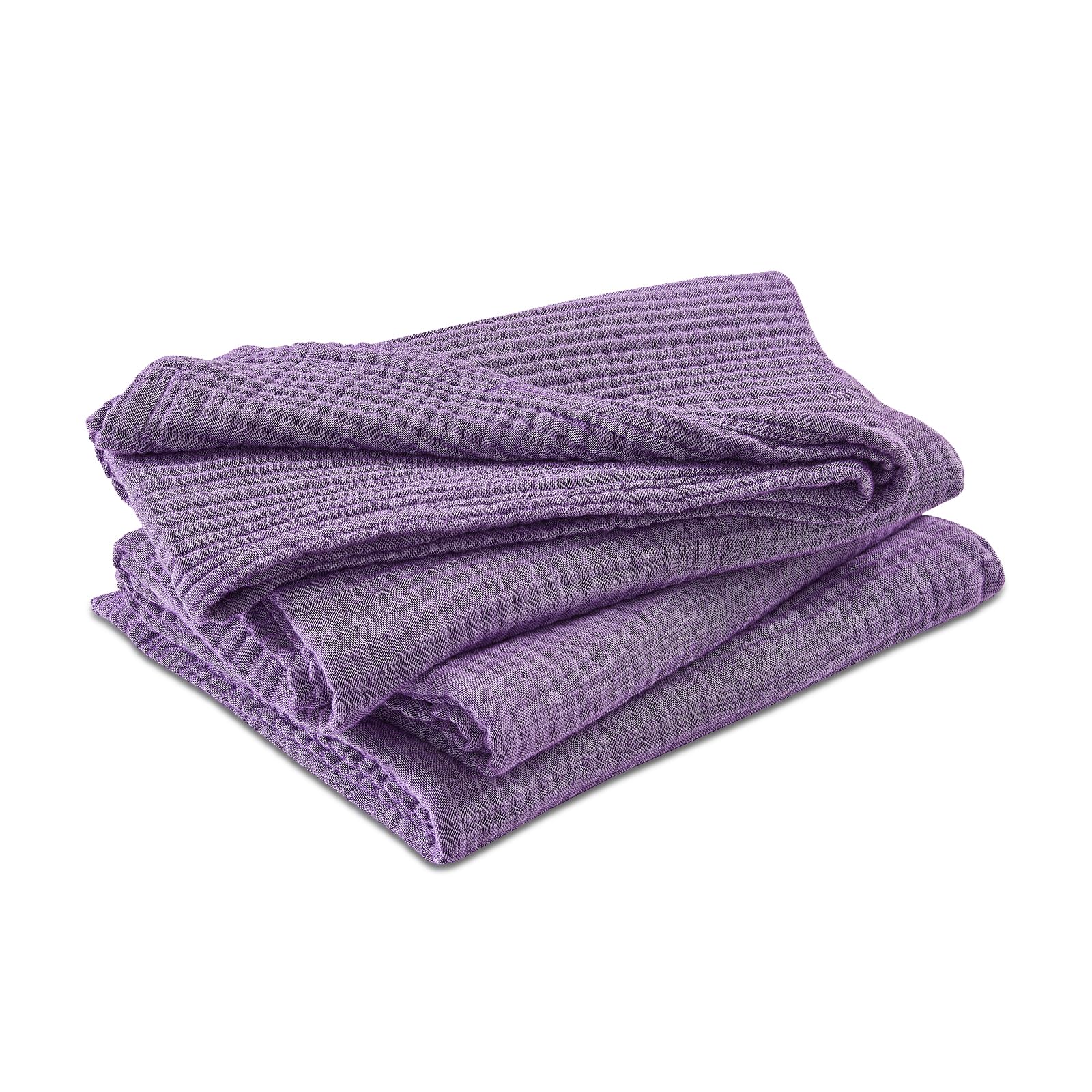 EMME Cotton Muslin Large Throw Blanket Couch Breathable Gauze Blanket Soft Lightweight Bed Blankets Adults (Purple, 50"x70")
