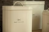 Premier Adore Pets Feed The Cat Food Storage Bin with Spoon 2.8 L Cream view 2