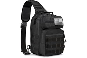 G4Free Tactical Sling Bag Backpack Military Rover Shoulder Sling Pack Molle EDC Small Crossbody Chest Pack