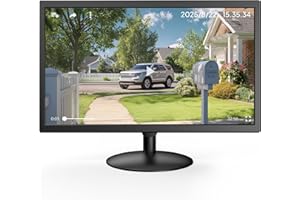 Eyoyo Security Camera Monitor 22-inch, 1080P FHD 75Hz LED PC Screen with HDMI VGA AV BNC USB Inputs, Built- in Speakers, Video Monitor for CCTV NVR DVR