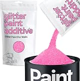 Hemway Baby Pink Glitter Paint Additive 100g for Emulsion Acrylic Lacquer
