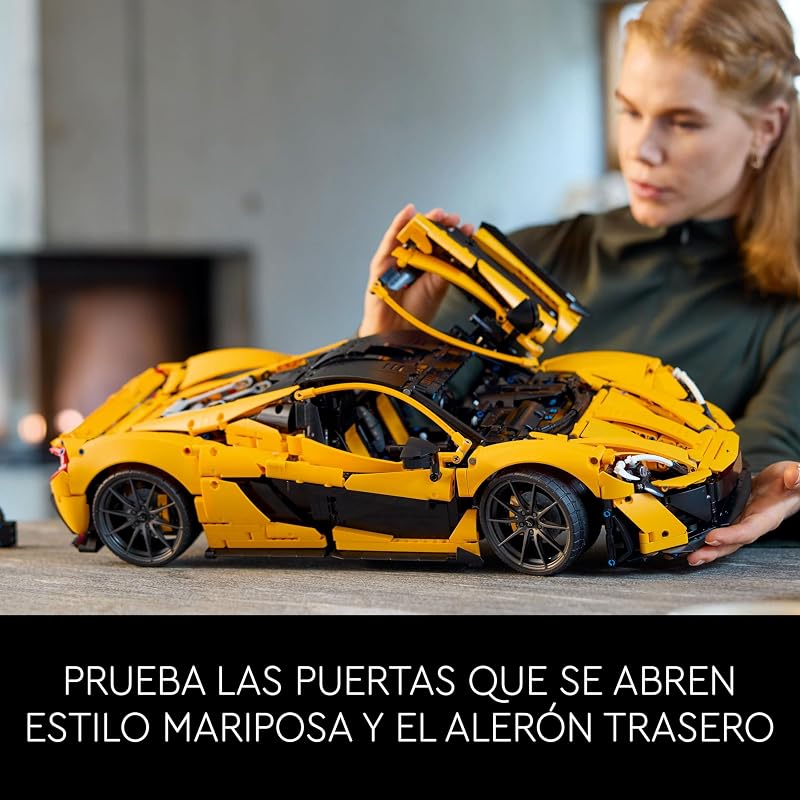 Technic McLaren P1 Maqueta de Coche a Escala para Adultos - Regalo para Padres - Hipercoche de Carreras - Kit de Maquetas - Decoración del Hogar y Estantería 42172 — foto 4 de 8