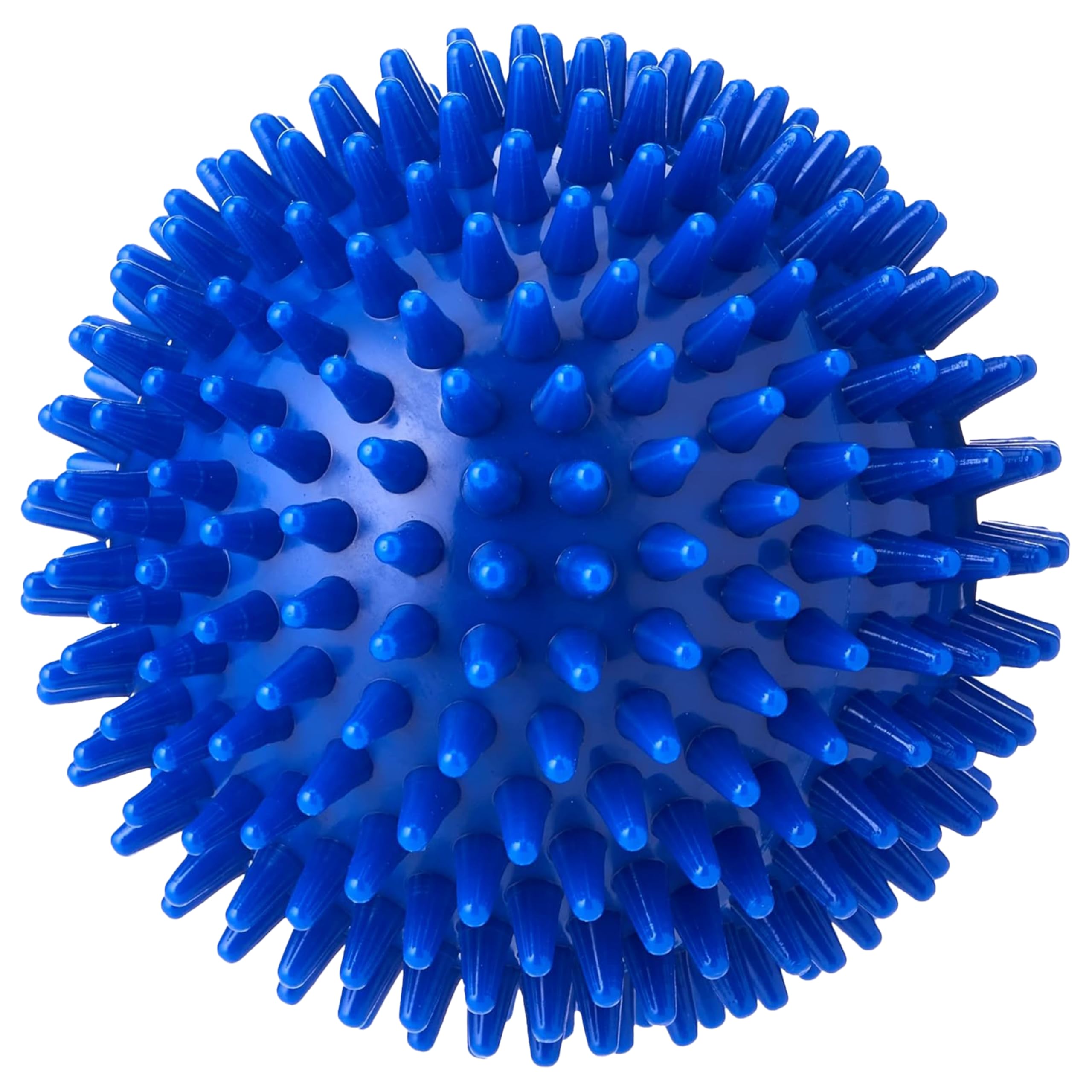 Soft Spikey Massage Ball for Deep Tissue, Trigger Point & Myofascial Release – Foot, Glutes & Back Massage – Plantar Fasciitis & Physio Ball – 10cm, Blue