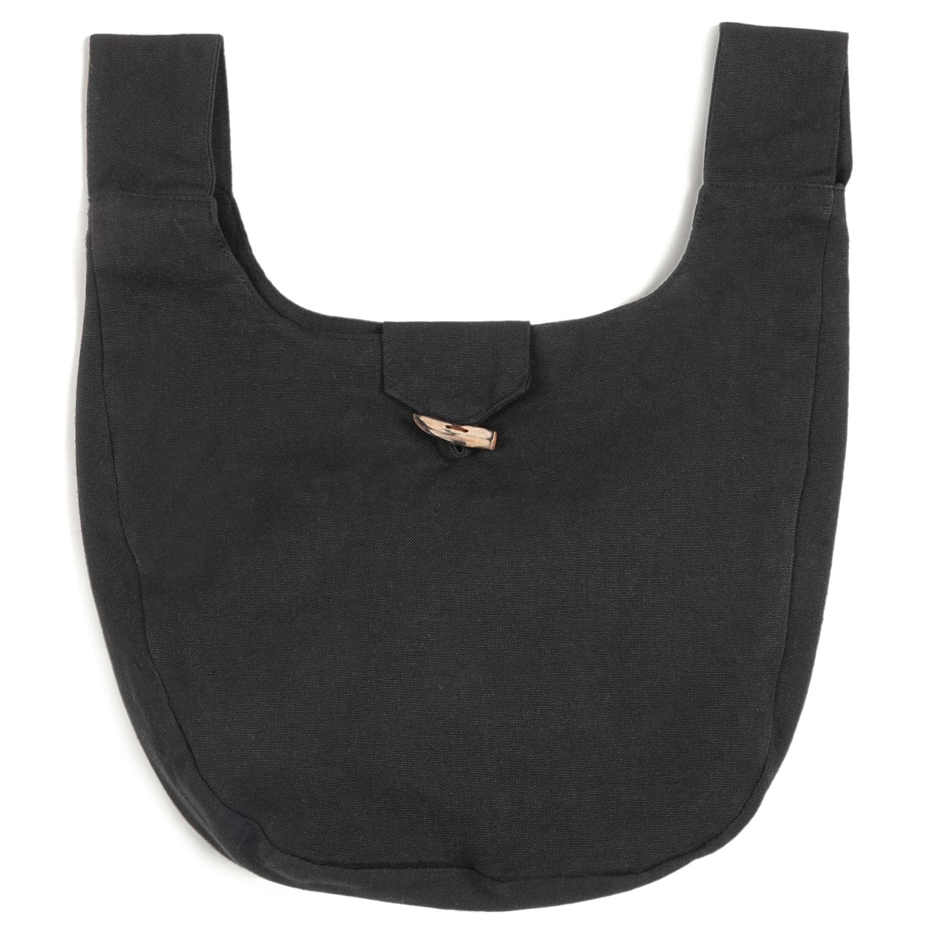 HEMAD Men´s Medieval Bag for Belt - Cotton - One Size - Black