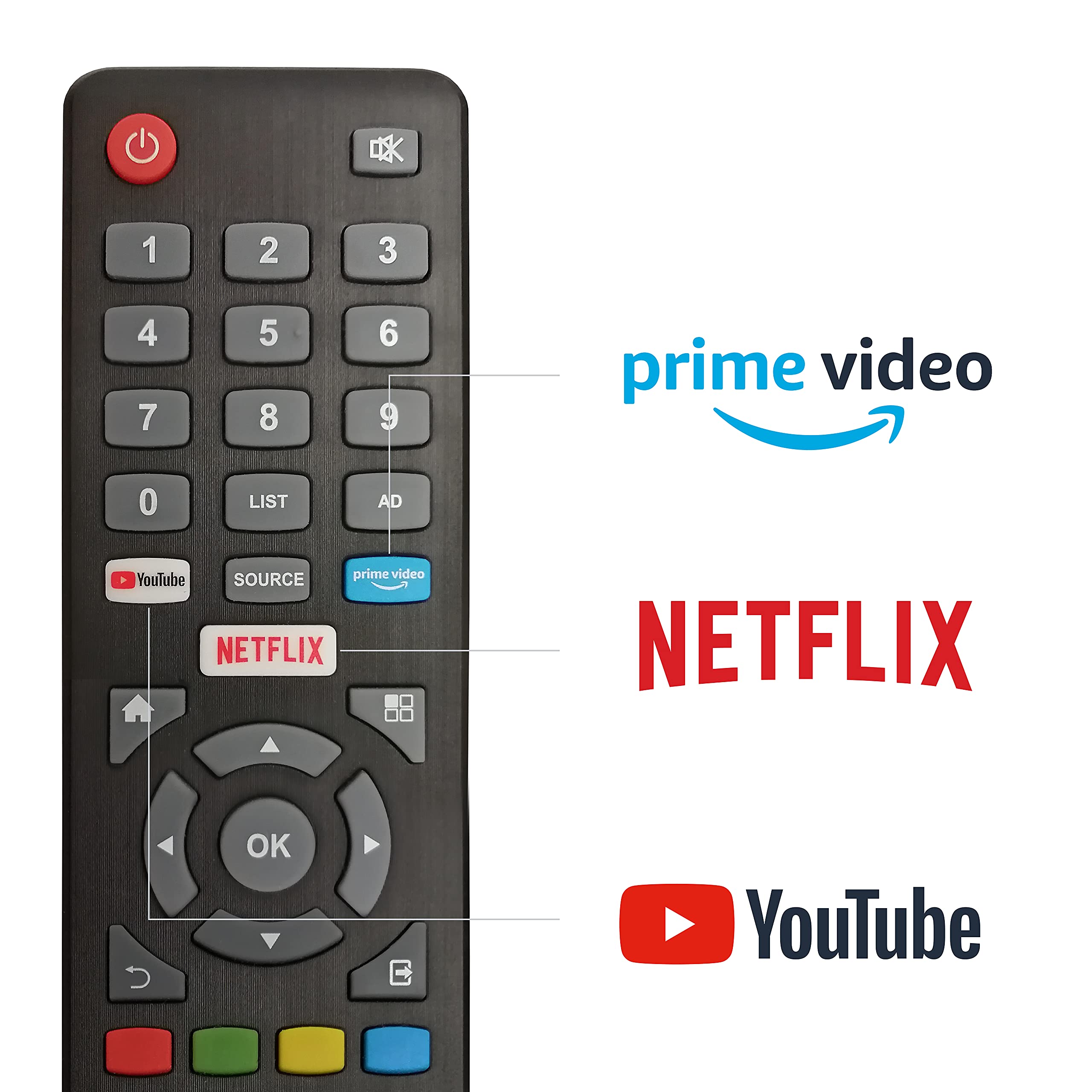 DYON Smart 22 XT 56,4 cm (22 Zoll) Fernseher (Full-HD Smart TV, HD Triple Tuner (DVB-C/-S2/-T2), Prime Video, Netflix & HbbTV) [Modelljahr 2022] 2