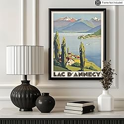Poster Master Vintage Travel Poster - Retro Lake