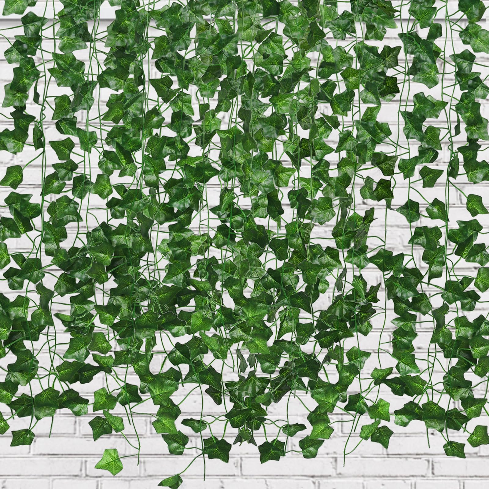 Photo 1 of RECUTMS Fake Vines for Room Decor 86 FT Artificial Ivy Garland Hanging Plants Faux Greenery Leaves Bedroom Decor Aesthetic for Wall Wedding Party Home Garden Office Patio Outdoor Decoration(12 Pack)