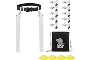 GAMEDAY FITNESS Gameday Flag Football Set – Kits for 2–14 Players w/Belts, Agility Cones & Carry Bag – Available in Multi Colors & Sizes