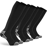 GRAPMKTG 3 Pack Soccer Baseball Softball Socks for Youth Women and Men Knee High Football Socks for Boys Girls