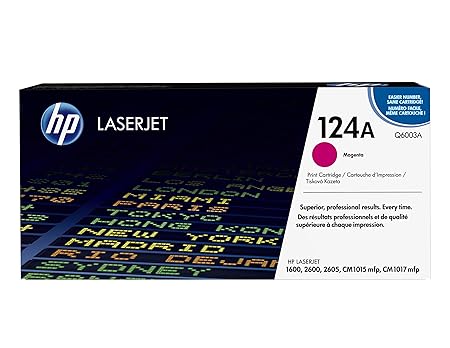 HP 124A (Q6003A) Rot Original Toner für HP Color Laserjet 2600, 2605, 1600, CM1016, CM1017