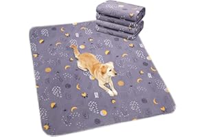 UPSKY Washable Pee Pads for Dogs 2 Pack Reusable Puppy Pads Waterproof Pet Training Pads, Non-Slip Dog Mats Fast Absorbent Wh