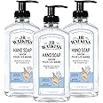 J.R. Watkins Gel Hand Soap With Dispenser, Moisturizing Hand Wash, All Natural, Alcohol-Free, Cruelty-Free, USA Made, Ocean Breeze, 11 Fl Oz, 3 Pack