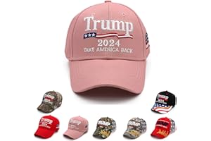 HOMESLIK Trump 2024 Hat MAGA Hat Embroidered Take America Back Donald Trump Slogan USA Adjustable Baseball Cap for Woman Men