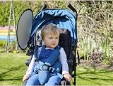 My Buggy Buddy Sunshade for Pram Car Seat Universal UPF 50+ Silver Stars view 5
