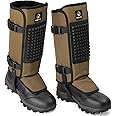 Kalkal Snake Gaiters, 1200D Waterproof Snake Chaps Snake Gaiters for Men Women, Adjustable Snake Bite Protection Snake Guards for Legs Men, Snake Proof Gaiters for Hiking