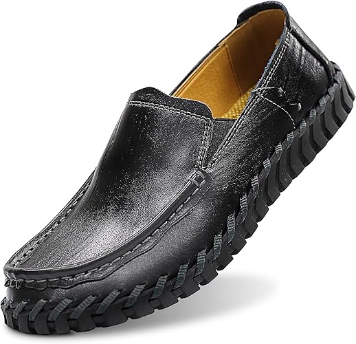 Amazon Visionreast メンズ ドライビングシューズ レザー 黒 ビット ローファー 本革 おしゃれ スリッポン 革靴 モカシン 紳士靴 ビジネス カジュアル 幅広 防滑 軽量 運転 自転車 ローファー スリッポン