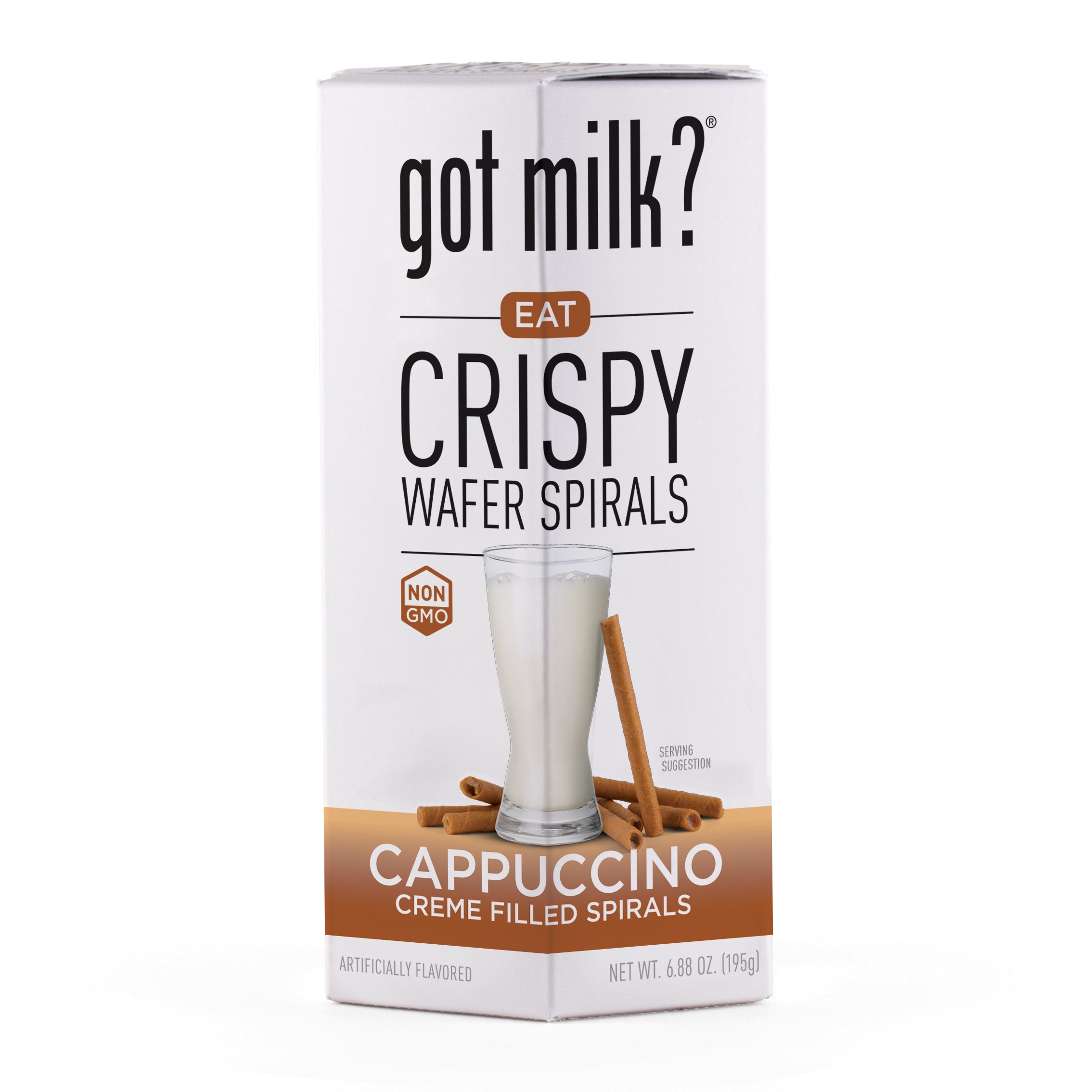got milk? Crispy Wafer Spirals Cappuccino Creme Filled Spirals, 6.88