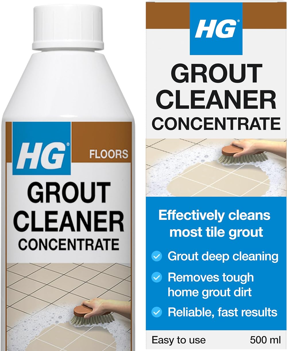 HG Grout Cleaner 500ml - Concentrated Tile Grout Cleaner for Deep Cleaning