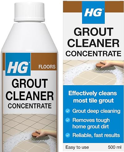 HG Grout Cleaner 500ml - Concentrated Tile Grout Cleaner for Deep Cleaning