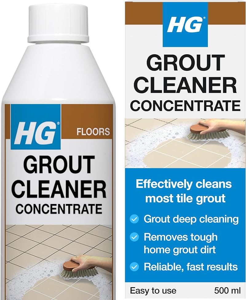 HG Grout Cleaner 500ml - Concentrated Tile Grout Cleaner for Deep Cleaning