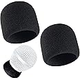 RhymKawa Microphone Capsule Inside Windscreen Foam Replacement for Beta58 SM58 and Universal Mic Handheld Head Grille Interior Replacement, 2 Pack Black