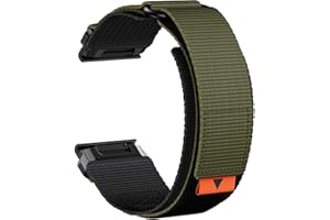Abanen Rugged Nylon Quick Fit 22mm Watch Bands for Garmin Fenix 7 / Fenix 6 / Fenix 5 / EPIX Pro 47mm, Adjustable Weave Ballistic Nylon Webbing Wrist Band for Forerunner 955/965, MARQ