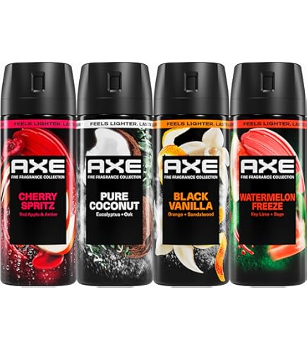 AXE AFTERS スパークリングフルーツ 9本セット Amazon.com : AXE Fine Fragrance Body Spray Variety Pack 4 Pack