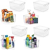 ClearSpace Clear Plastic Storage Bins – Pantry Organizers & Storage Containers, Cabinet Organizer - Home Organization Must Ha