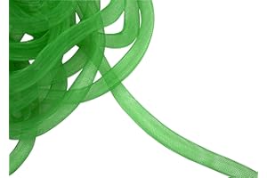 HUMBOLDT HABERDASHERY Crinoline Horsehair Braid Tube 16 mm - Sold by The Yard (Green)