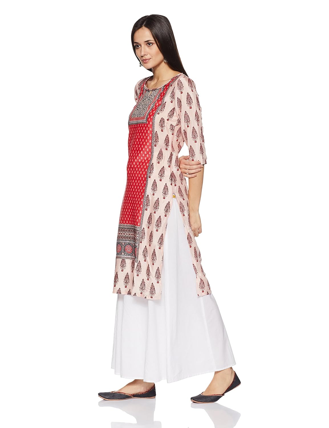 aurelia women's straight fit kurta