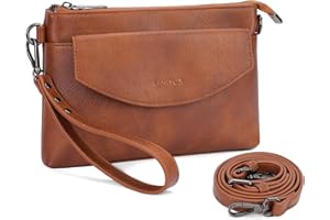 APHISON RFID Wristlet Wallets Clutch Purses For Women, Cell Phone Wallet Purse Shoulder Crossbody Bag with Card Holder