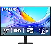 Samsung 32” ViewFinity S8 (S80UD) 4K UHD IPS HDR10 High Resolution Monitor, USB-C, Built-in Speakers, Ergonomic Stand, Built-in KVM Switch, Intelligent Eye Care, LS32D808UBNXGO, 2025