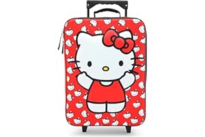 Fast Forward Hello Kitty 16" Soft Luggage - Cute & Durable Carry-On Suitcase for Travel 16X12X5