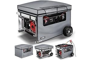 GUYISS Universal Generator Tent with Bracket. Vaulted Top Design Without Water Accumulation. 38"Lx28"Wx27"H,100% Waterproof Generator Tent, Gray